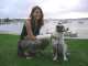 with dog